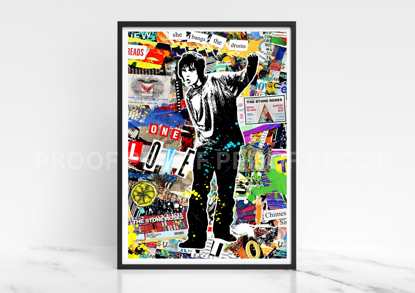Stone Roses Poster / Ian Brown Poster / Music Legend / Music Poster