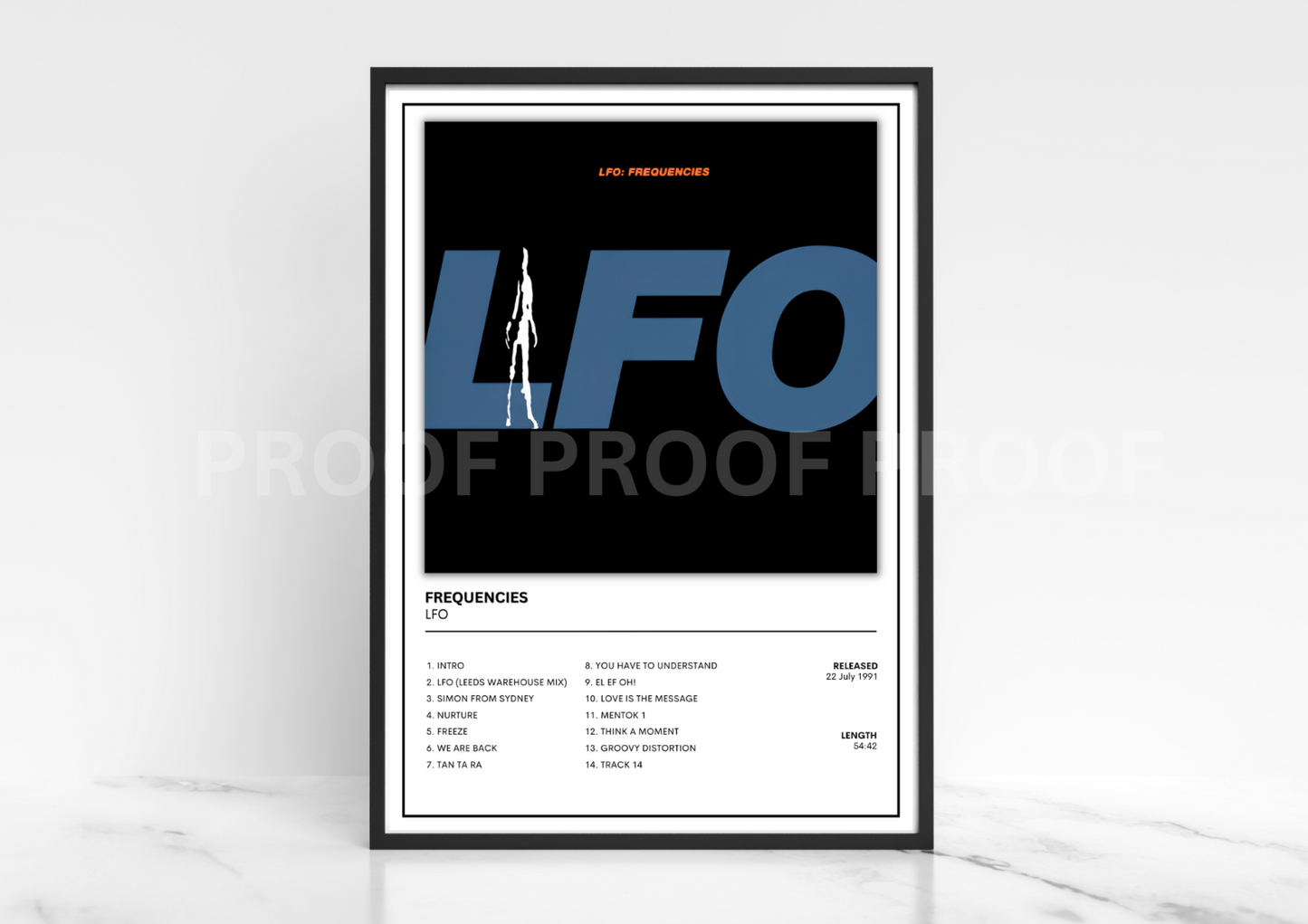 LFO Frequencies Album Single Cover Poster / Music Gift