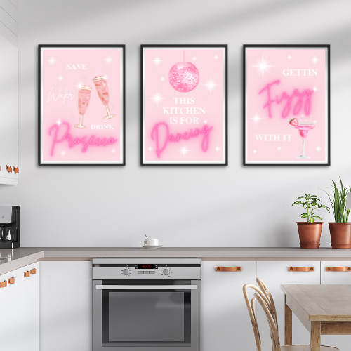 Save Water Drink Prosecco Print Kitchen Humour Art Poster Art A5 A4 A3