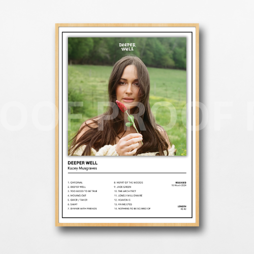 Kacey Musgraves Deeper Well Album Cover Poster / Music Gift A5 A4 A3