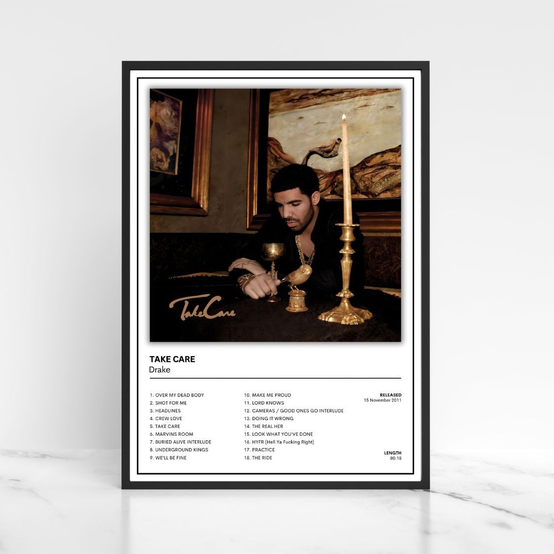 Drake Full Collection Of Album Poster - Unframed - A5 A4 A3