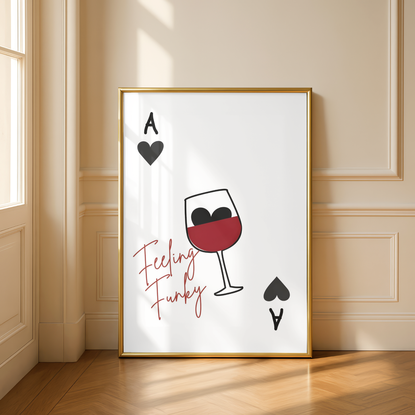Feeling Funky Wine Print