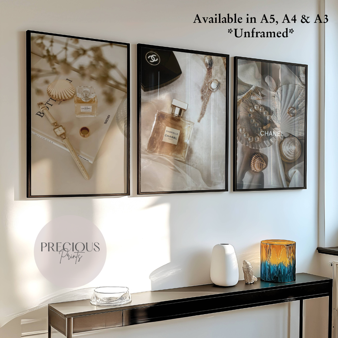 Set of 3 Stylish Fashion Feminine Prints