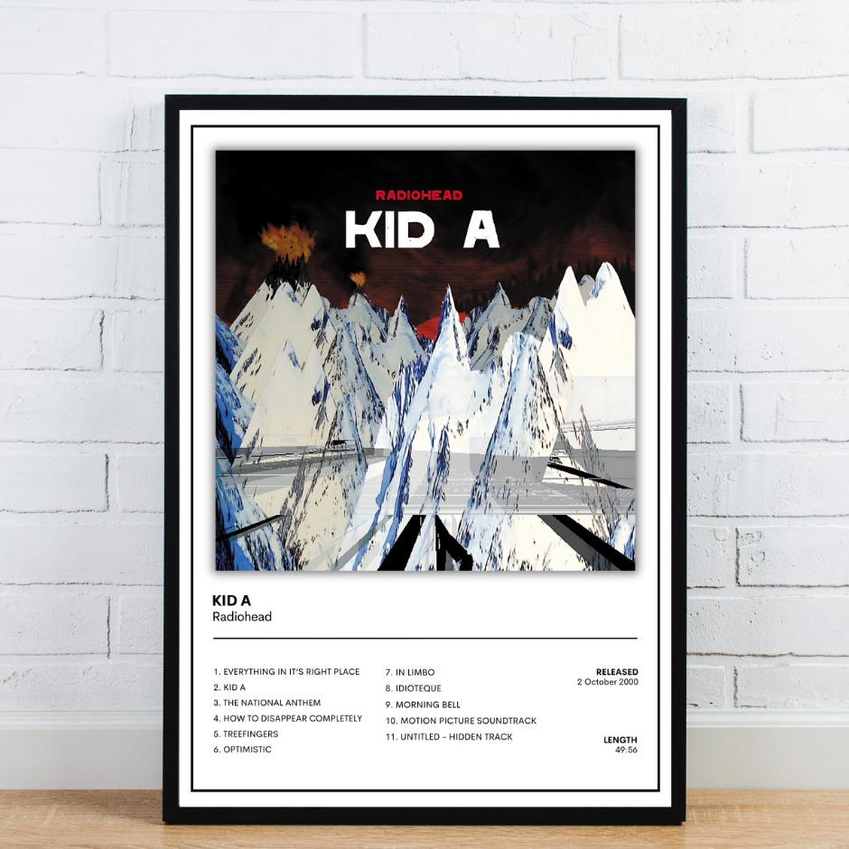 Radiohead Album Cover Poster / Kid A / Music Poster
