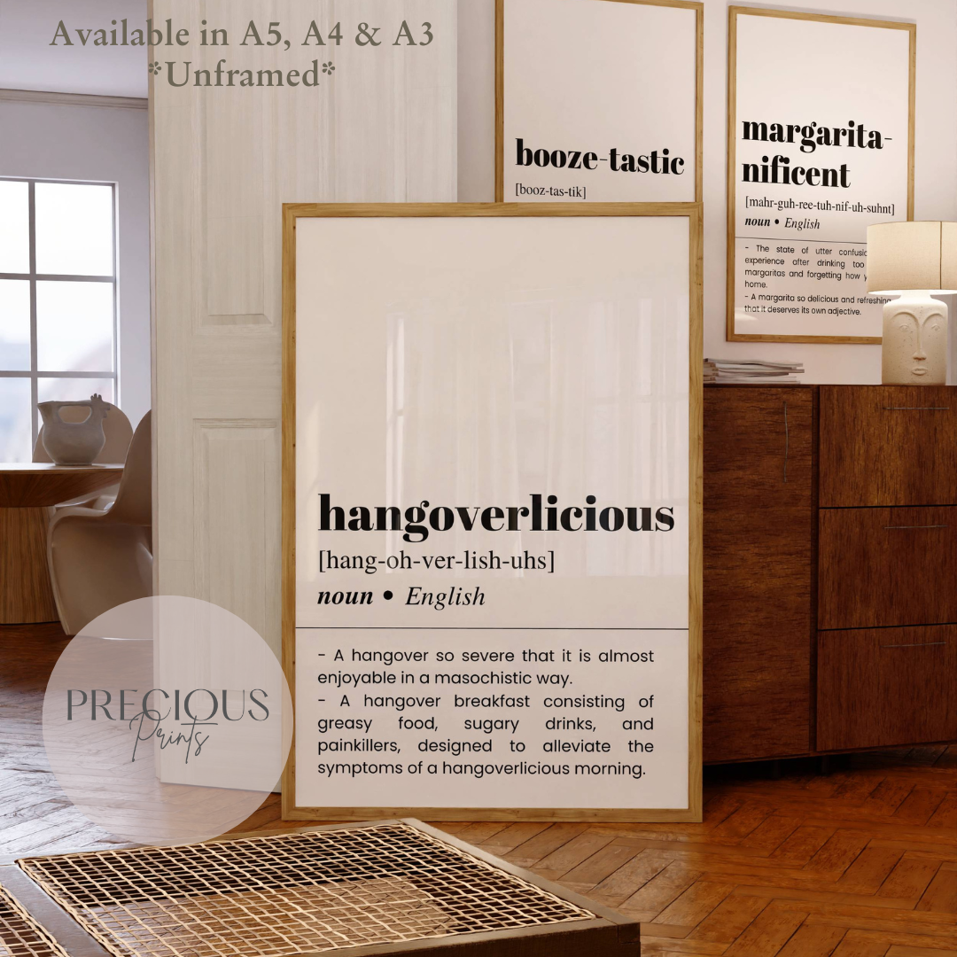 Hangoverlicious Definition Poster