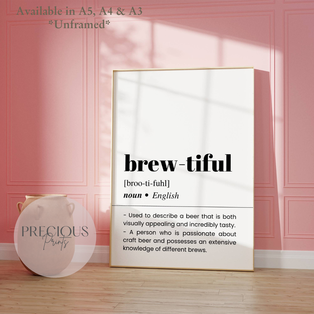 Brew-tiful Definition Poster