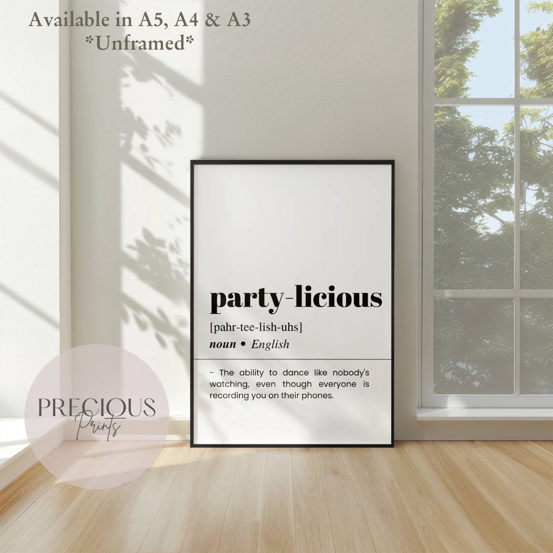 Party-licious Definition Poster