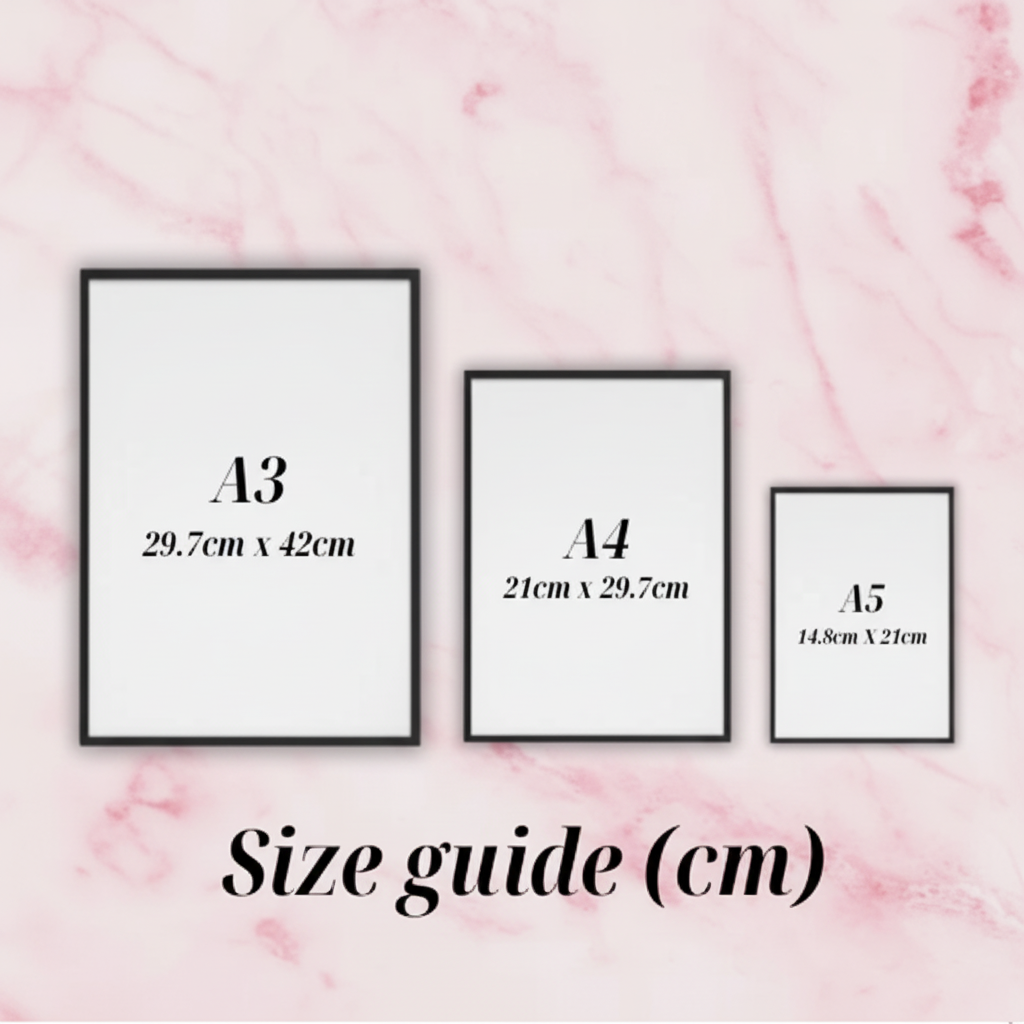 Set of 3 Pink Flower Market Prints