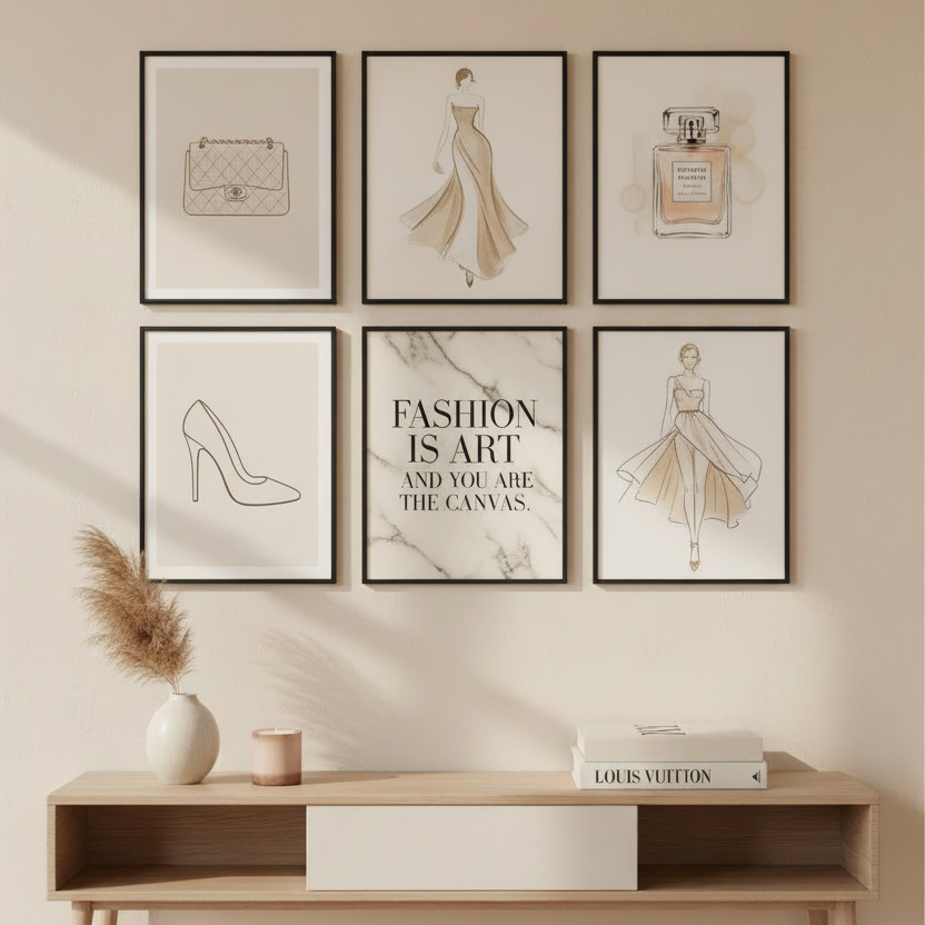 Set of 3 Luxury Fashion Prints