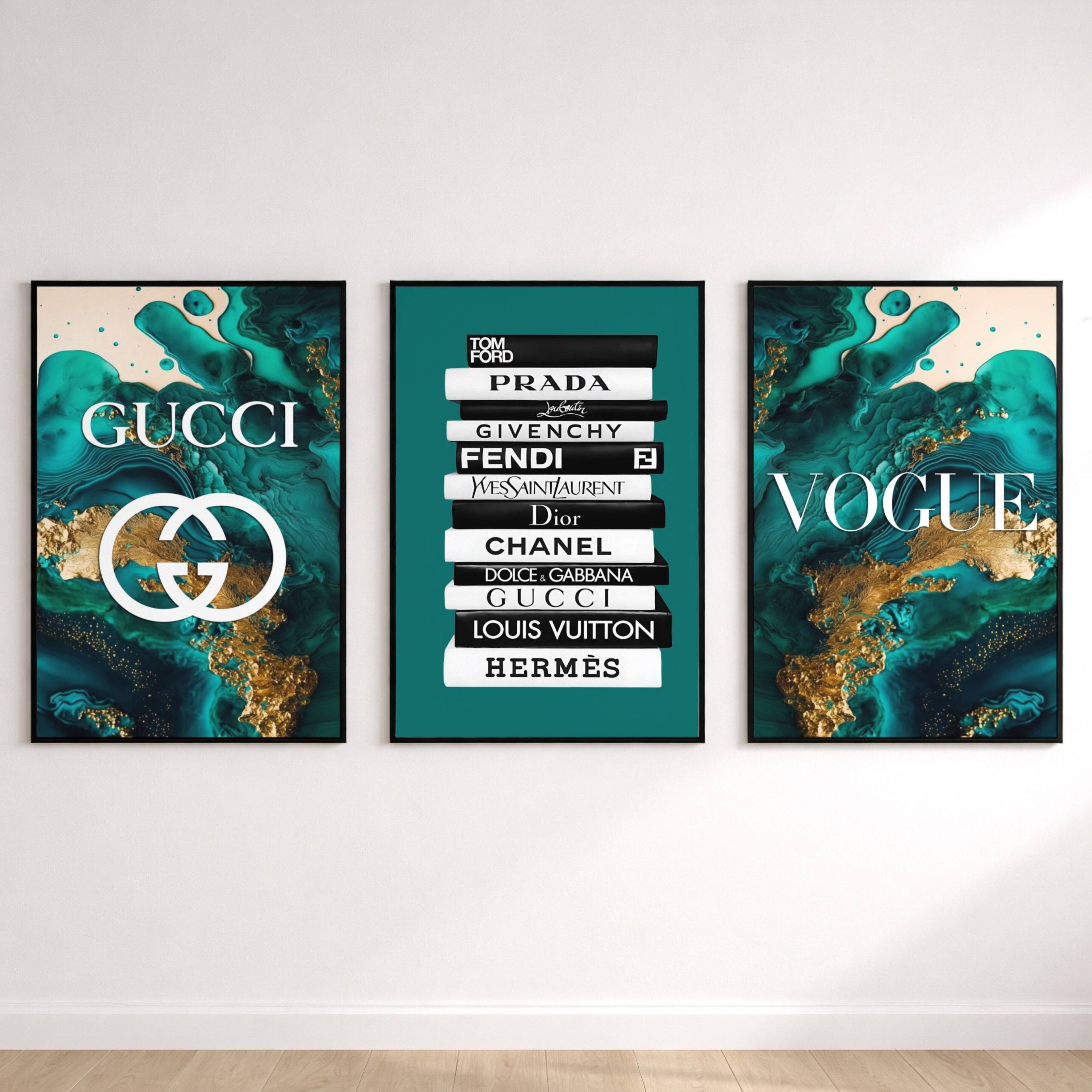 Luxury Designer Fashion Print Set | Prada Chanel Gucci Dior Vogue