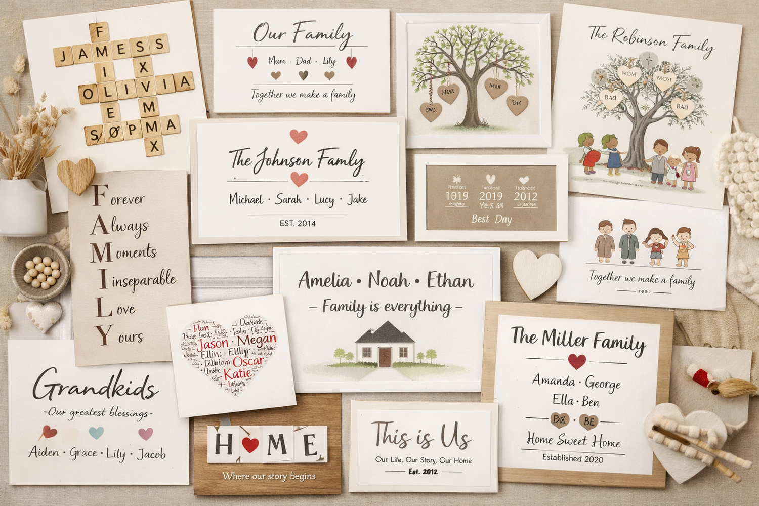 Personalised Family Prints