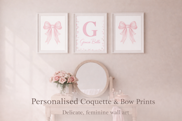 Personalised Coquette & Bow Prints