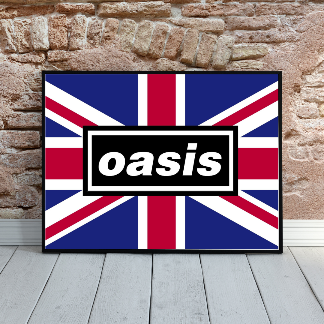 Oasis Union Jack Flag Print
