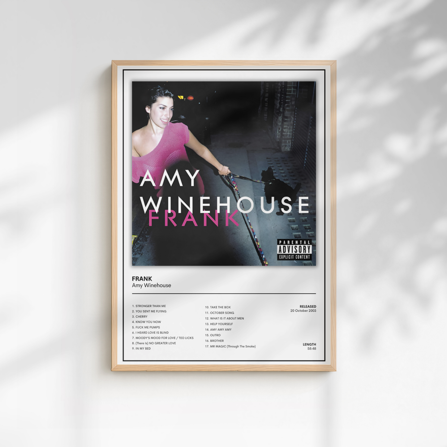 Amy Winehouse Frank Music Print