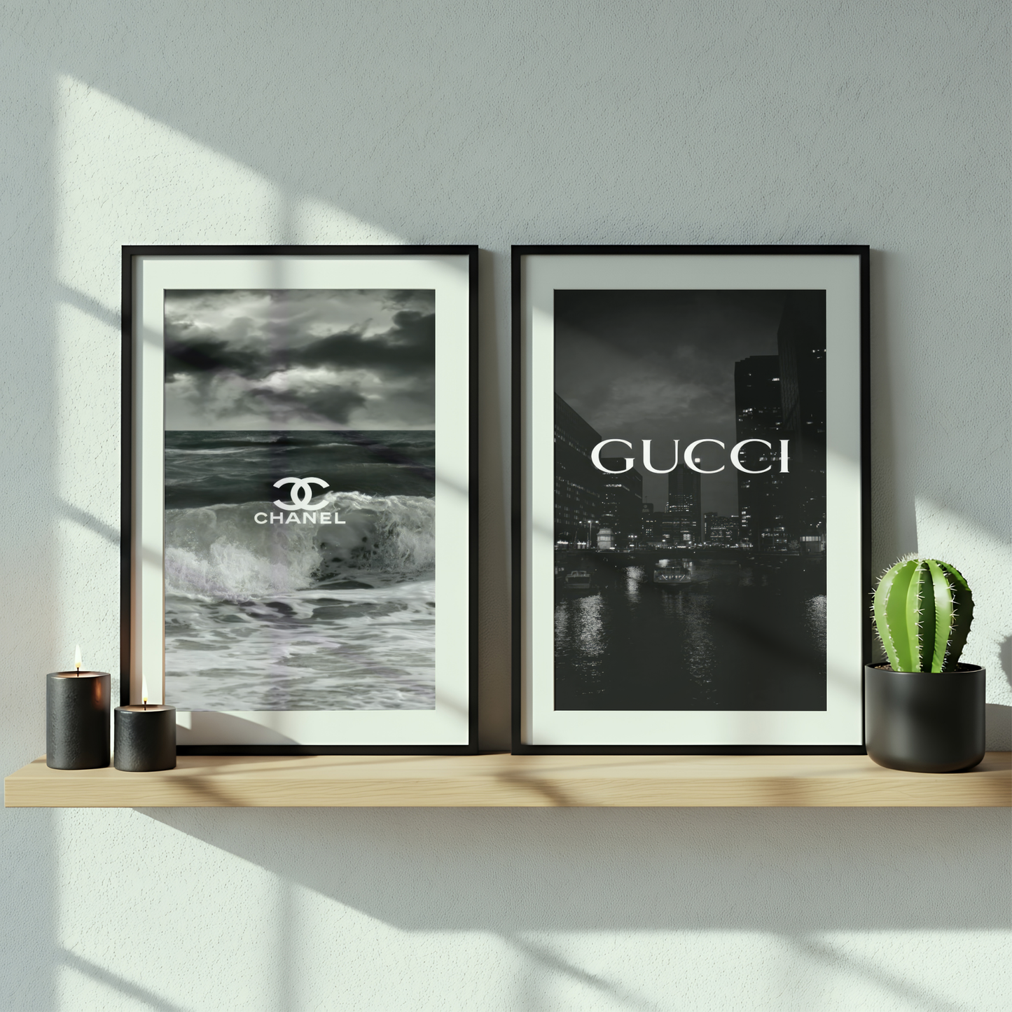 Set of 2 Chanel & Gucci Prints
