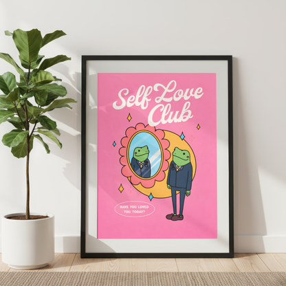 Self Love Club Frog Print