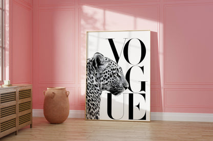 Leopard Vogue Poster