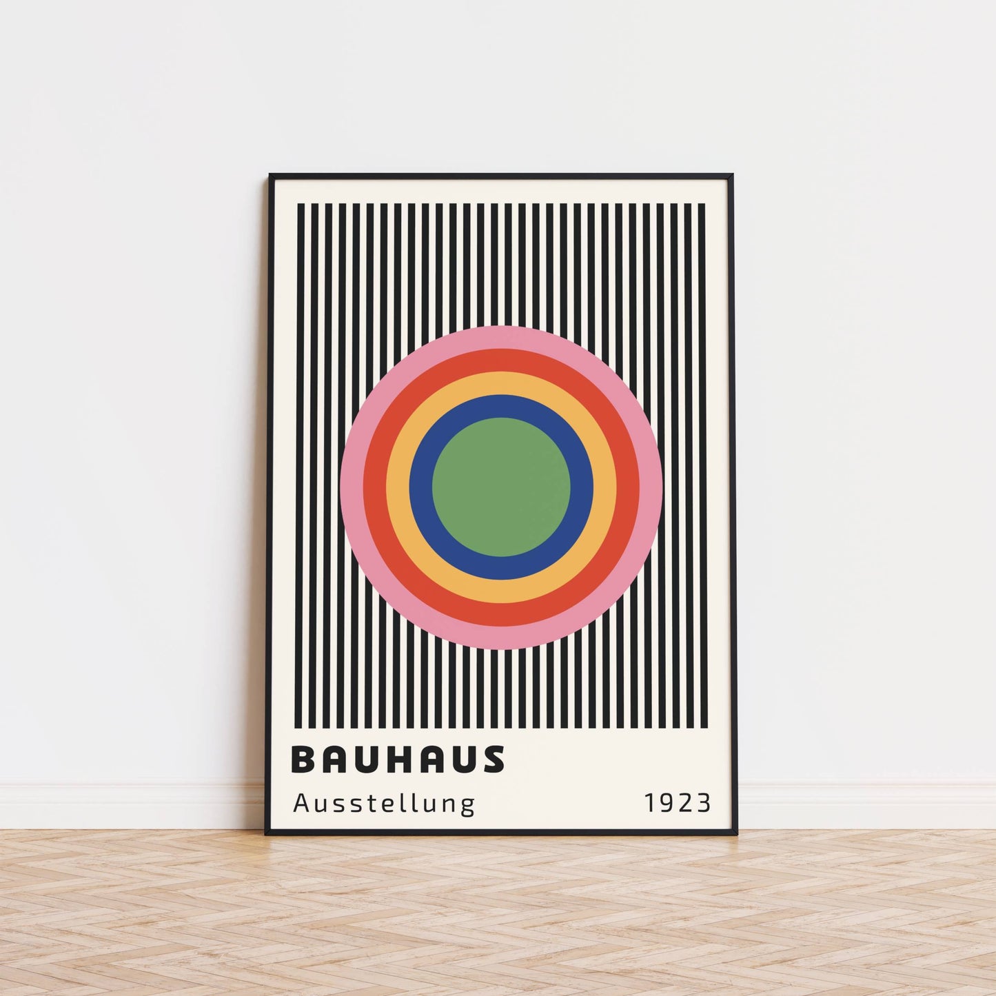 Colourful Bauhaus Art Print
