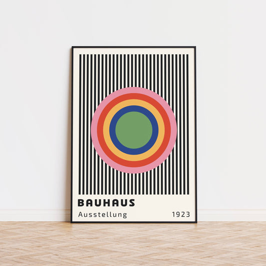 Colourful Bauhaus Art Print