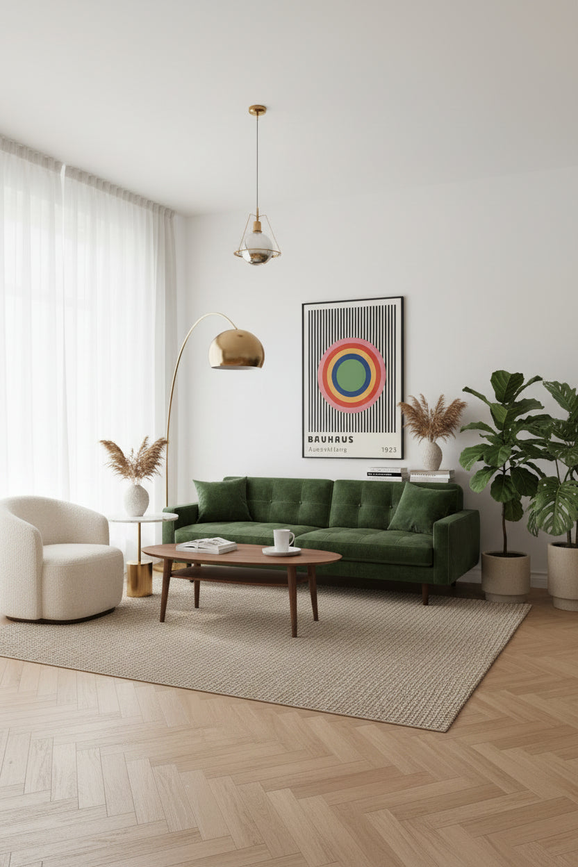 Colourful Bauhaus Art Print