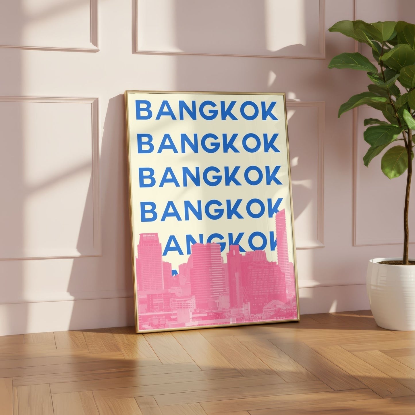 Bangkok Preppy Travel Poster