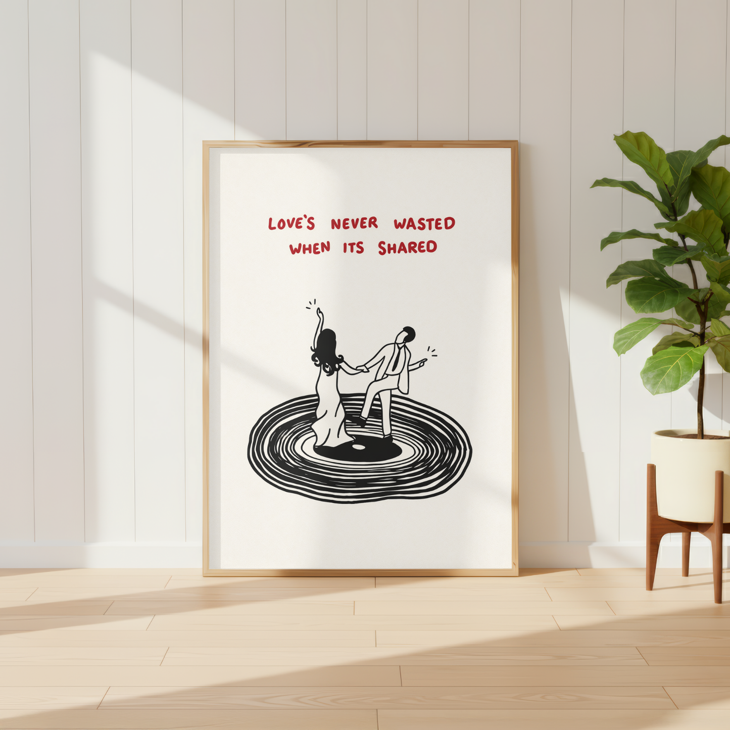 Love Is Never Wasted Quote Print