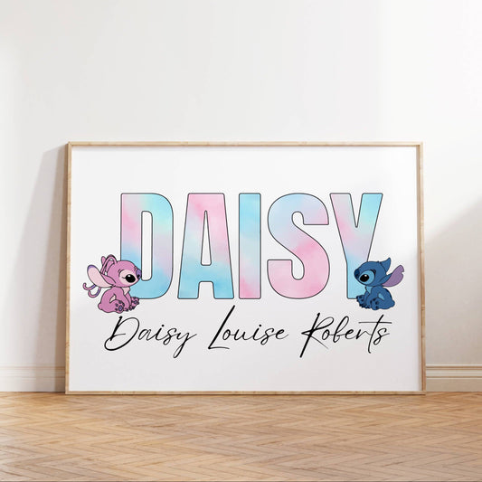 Personalised Stitch Print