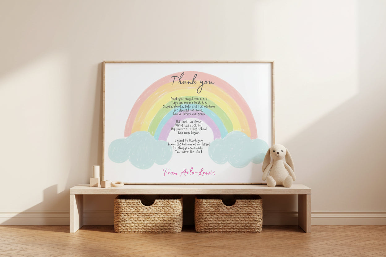 Personalised Thank You Teacher Print