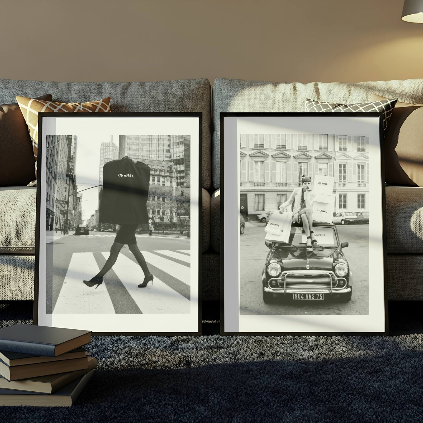 Set of 2 Chanel Fashion Print