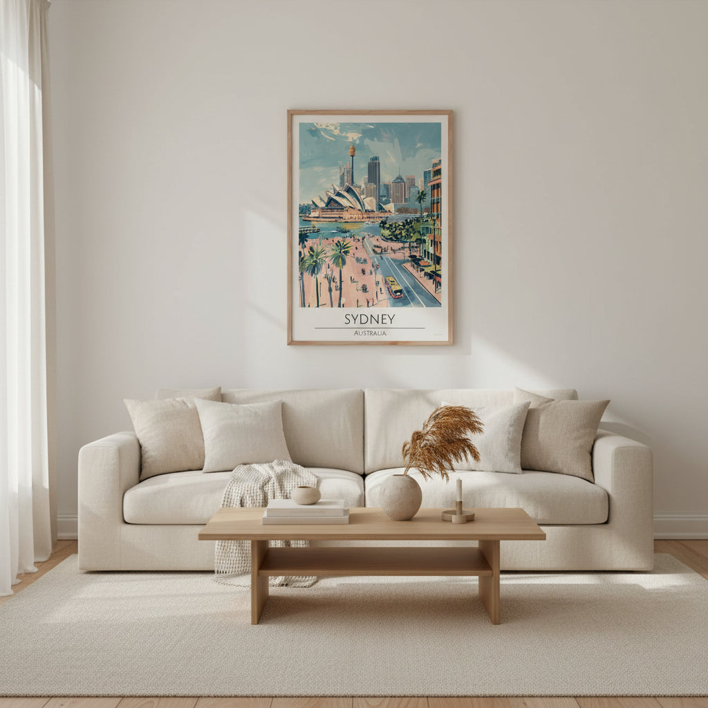 Australia Sydney Travel Poster