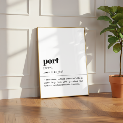 Port Definition Poster