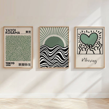 Set of 3 Kusama Bauhaus Prints