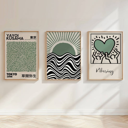 Set of 3 Kusama Bauhaus Prints