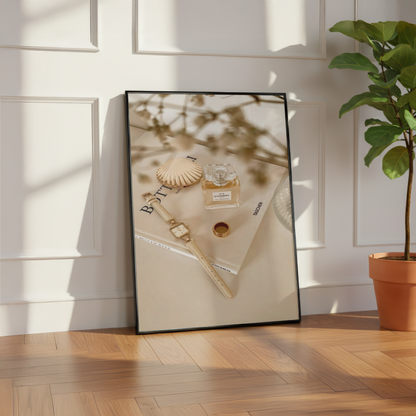 Chanel Flatlay Wall Art Print