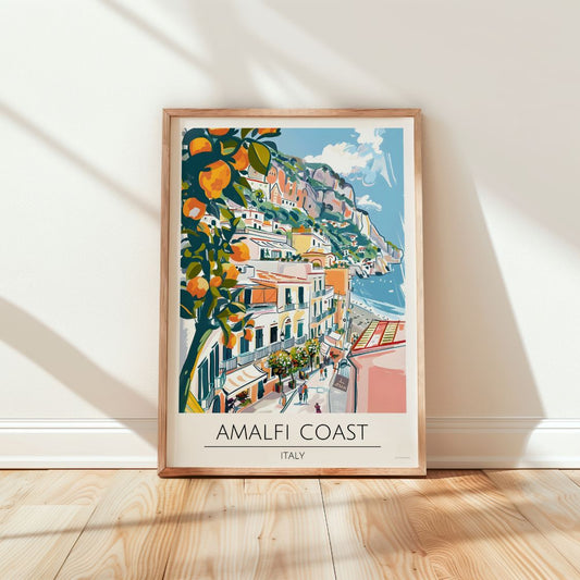 Amalfi Coast - Italy Travel Poster