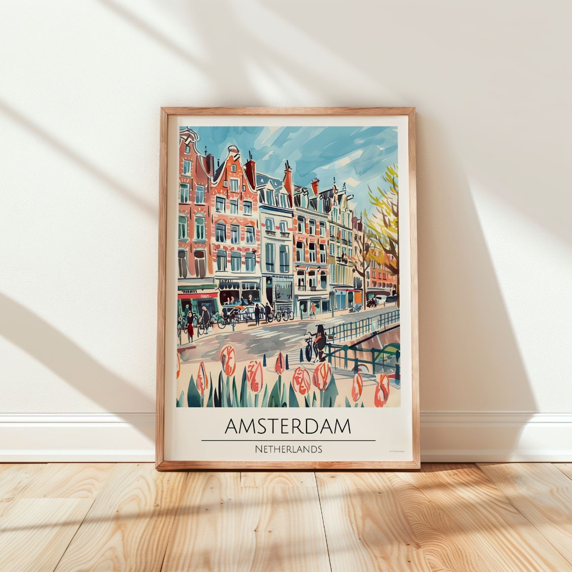 Amsterdam - Netherlands Travel Poster