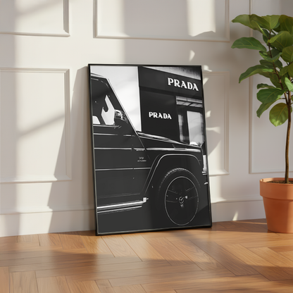 Prada Vintage Car Print