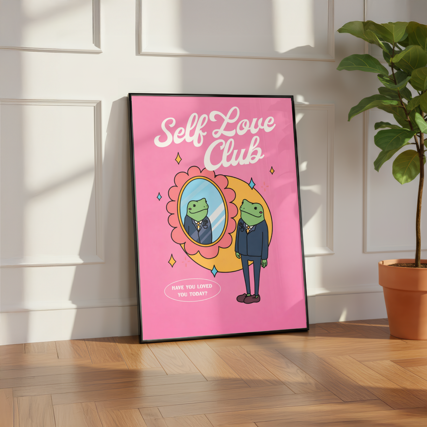 Self Love Club Frog Print