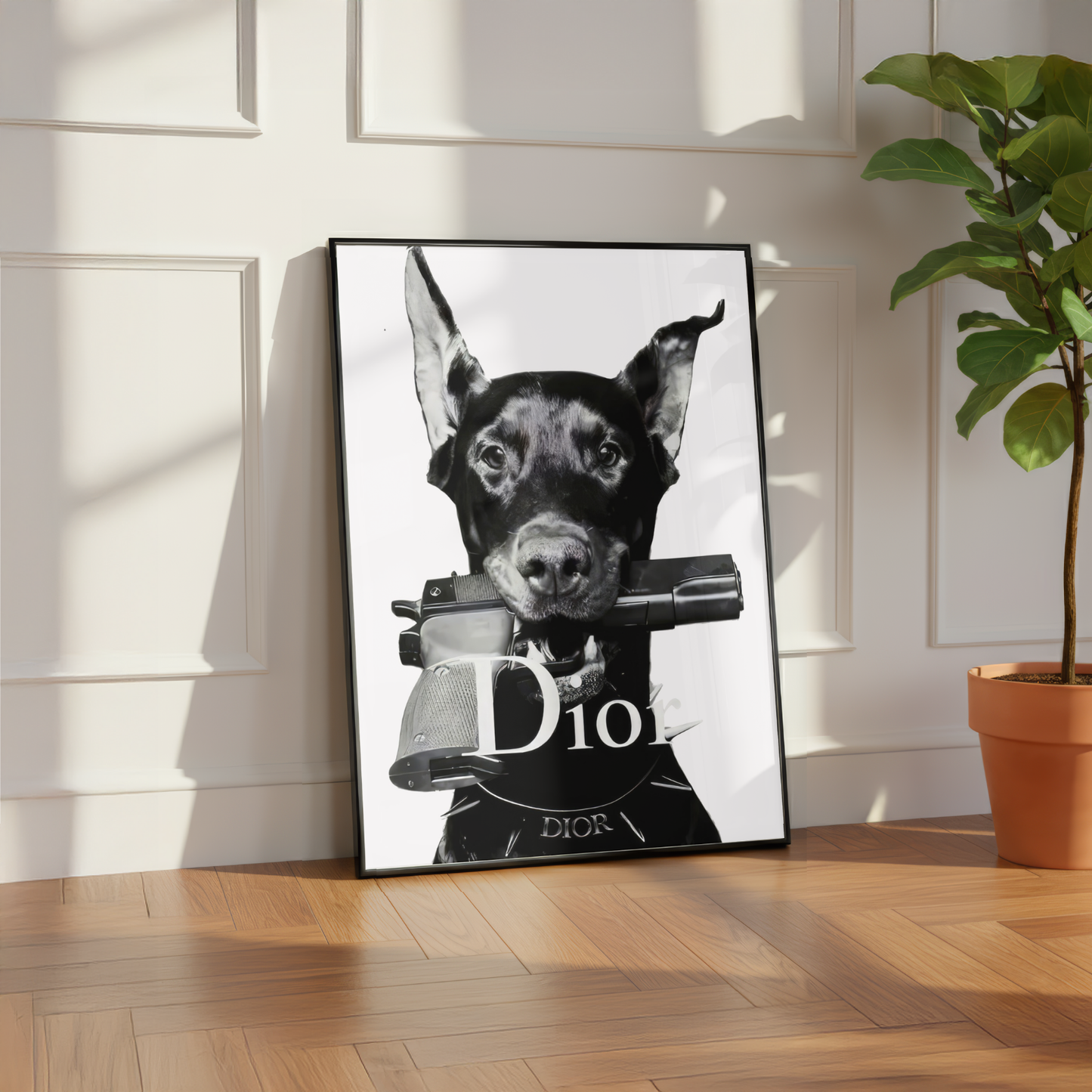 Luxury Doberman Dog Print