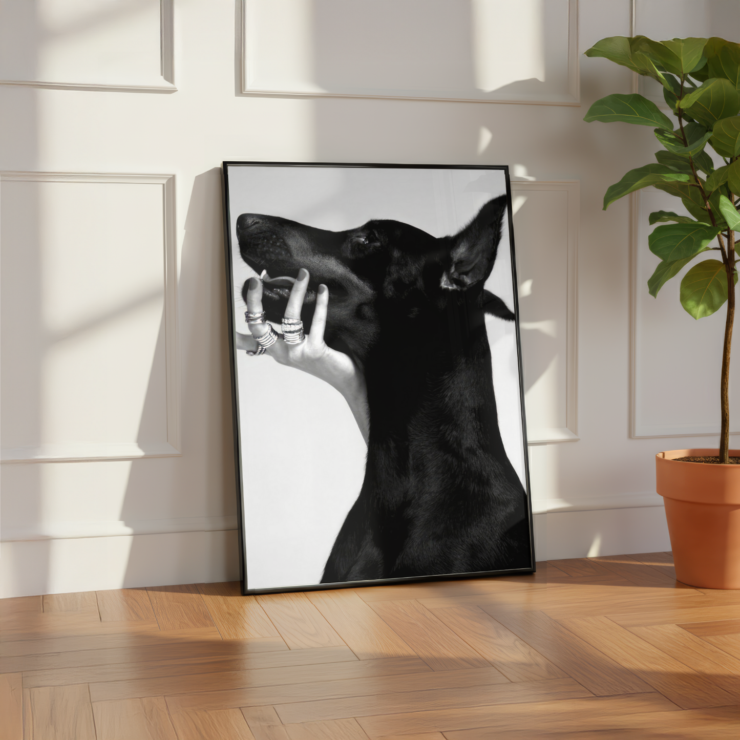 Luxury Doberman Dog Print