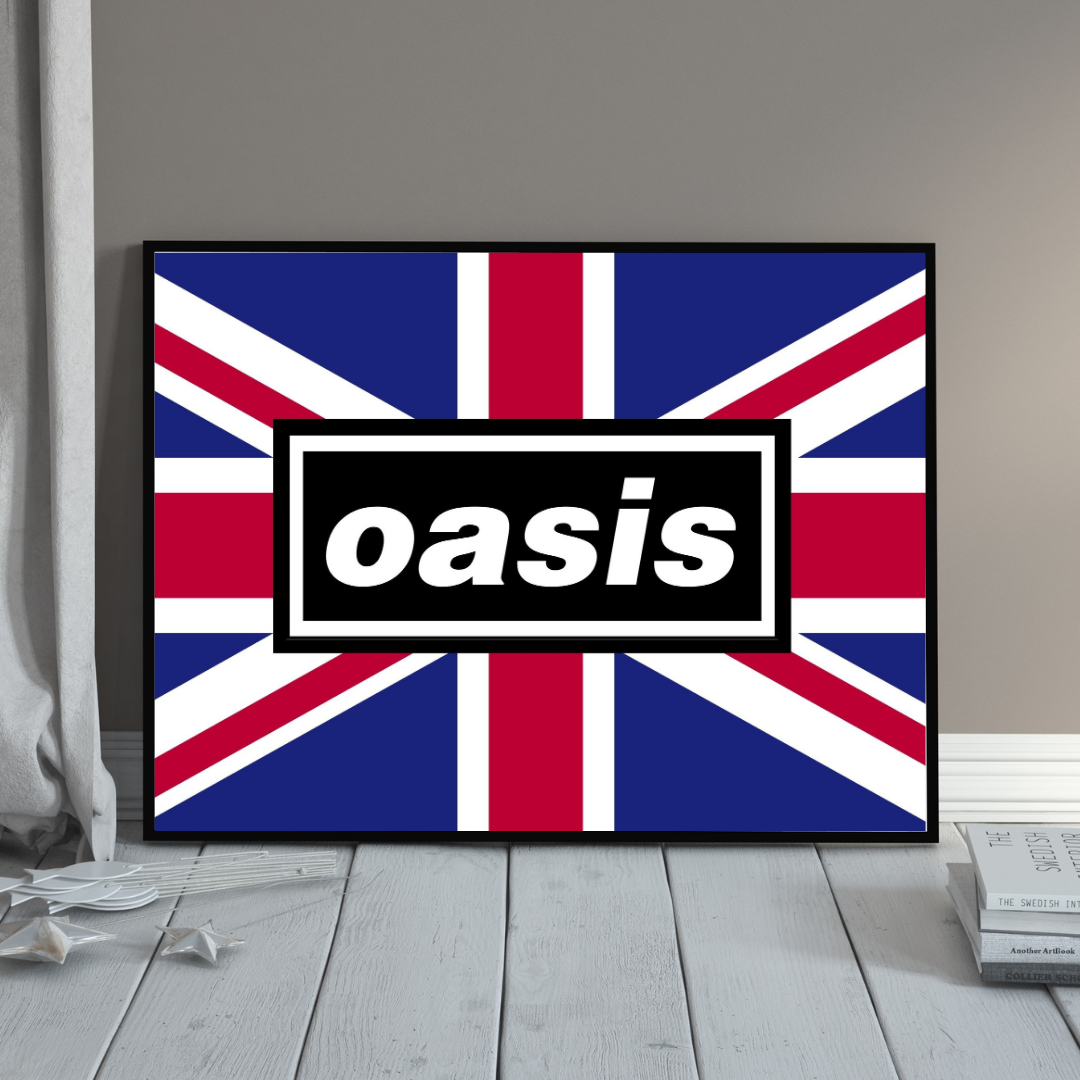 Oasis Union Jack Flag Print