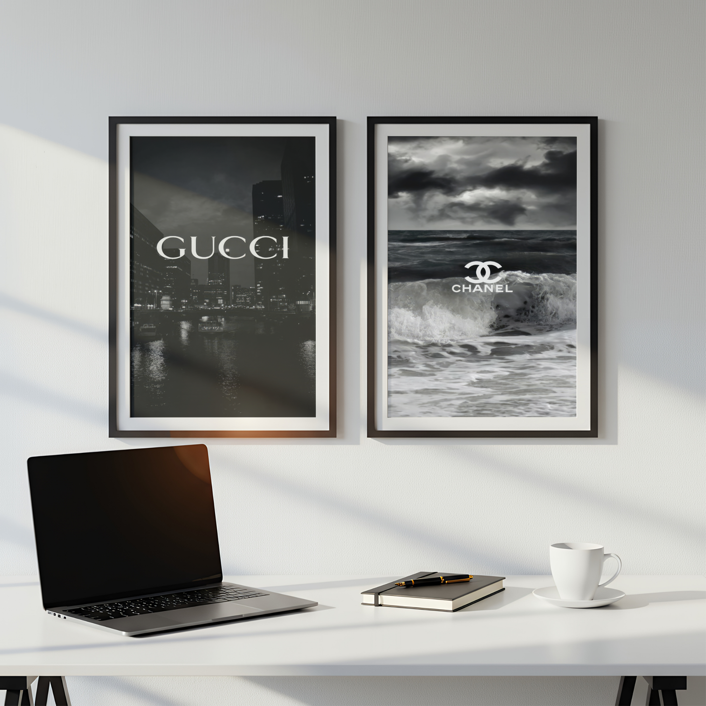 Set of 2 Chanel & Gucci Prints
