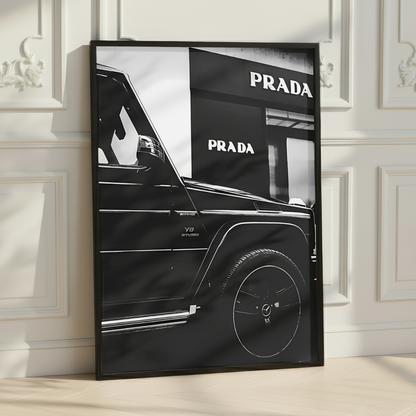Prada Vintage Car Print