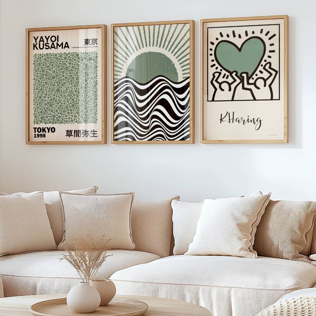 Set of 3 Kusama Bauhaus Prints