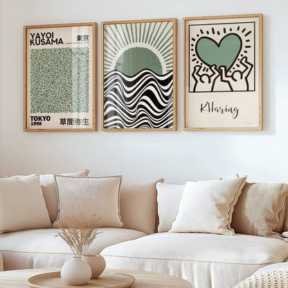 Set of 3 Kusama Bauhaus Prints