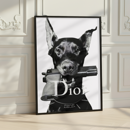 Luxury Doberman Dog Print