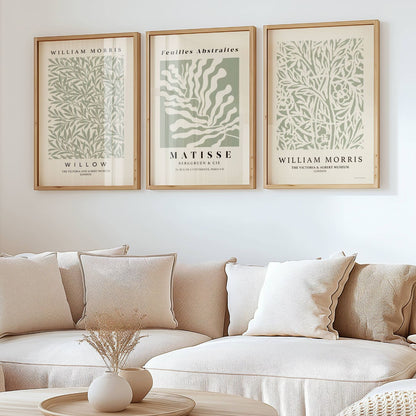 Set of 3 Matisse William Morris Prints