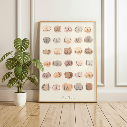 ''Nice Bum'' Bathroom Poster