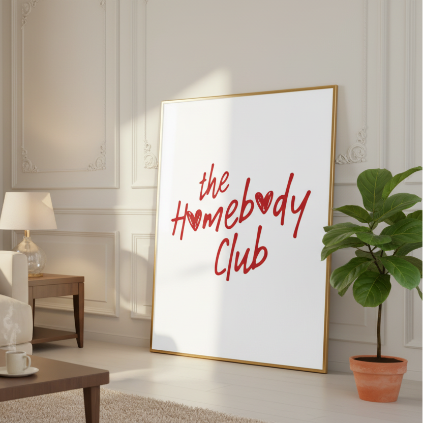 The Homebody Club Wall Art Print