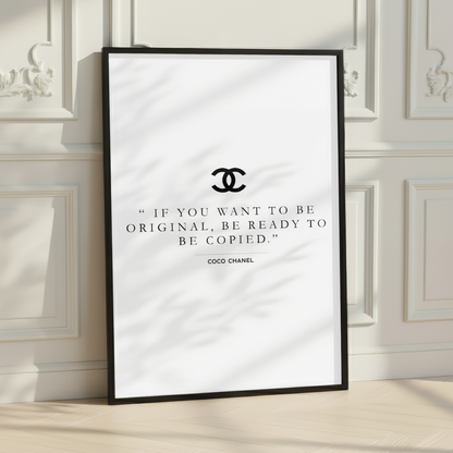 Coco Chanel Luxury Print